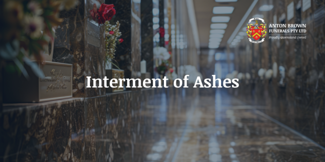 What is an Interment of Ashes