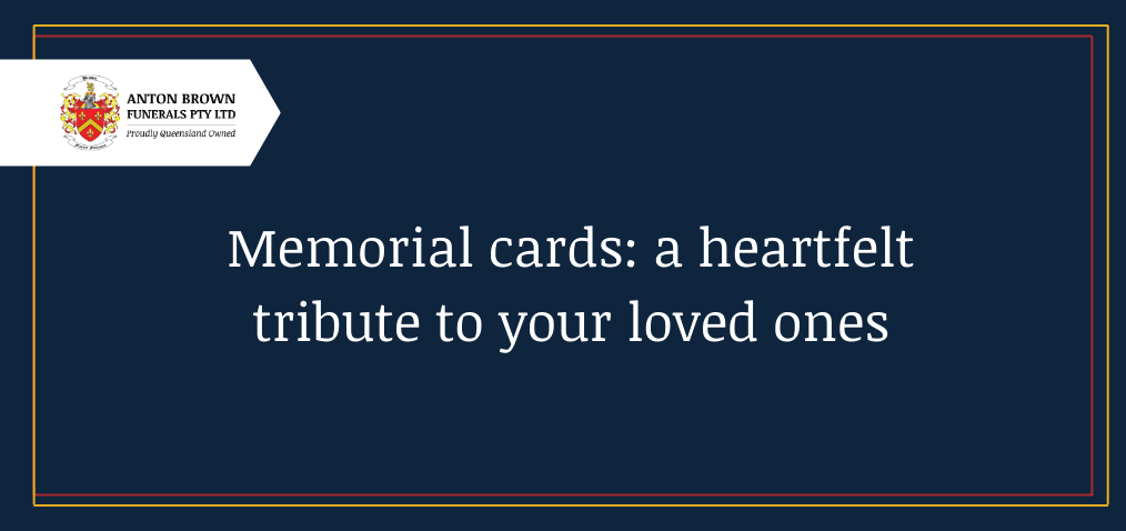 Memorial cards: a heartfelt tribute to your loved ones